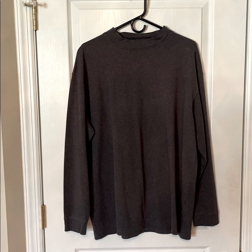 Men Large Half Turtleneck — GREY